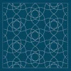 Sashiko Sampler Traditional Design Nowaki on Navy