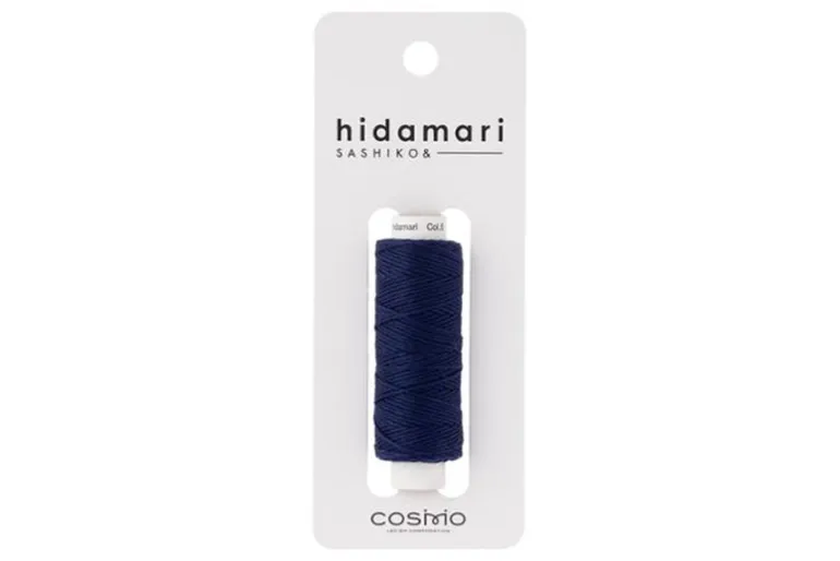 Sashiko Sampler Traditional Design Nowaki on Navy
