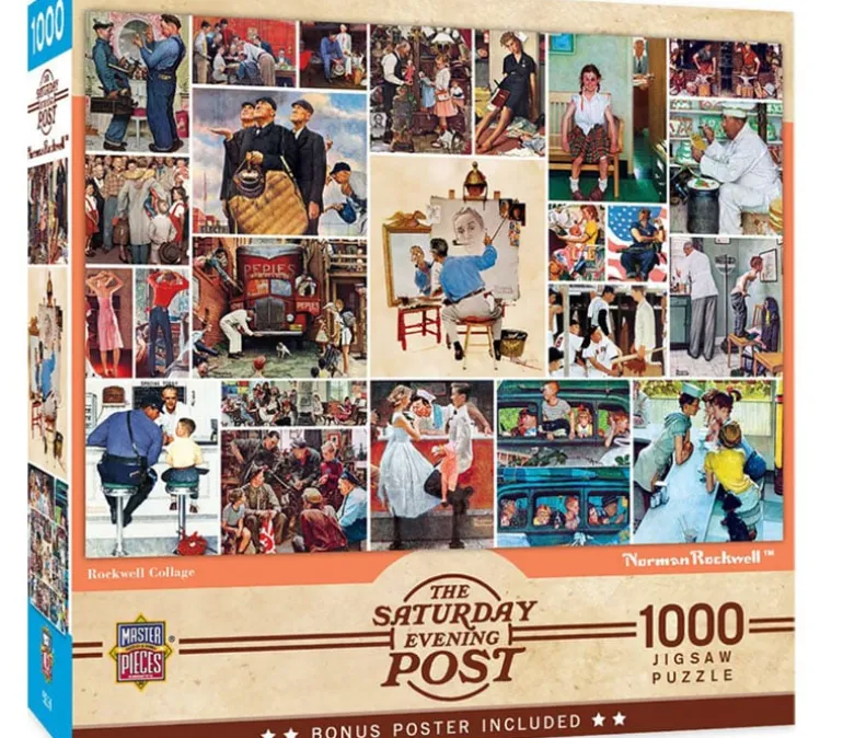Saturday Evening Post Rockwell Collage Puzzle – 1000 Piece