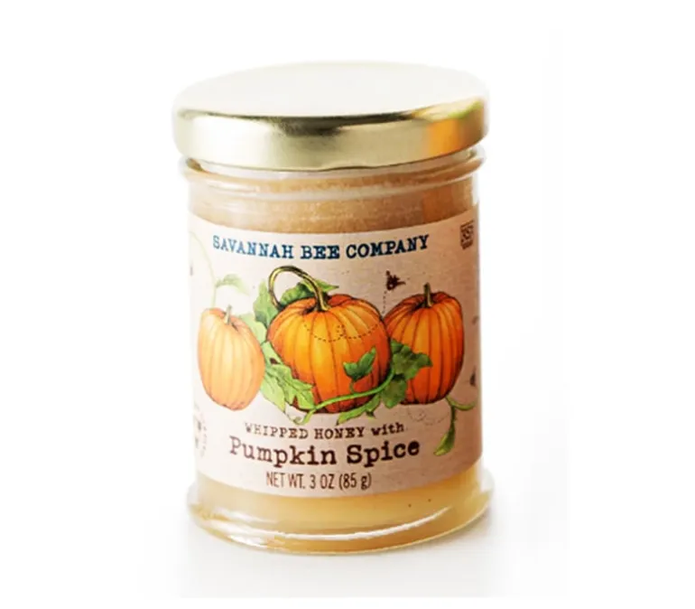 Savannah Bee Company Whipped Honey with Pumpkin Spice – 3-ounce