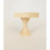 Scalloped Edge Pedestal