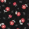 Scarlet Dreams Floral Medium Floral Toss on Black