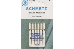 Schmetz Sharp Microtex Machine Needles 70/10 1729 5 Count