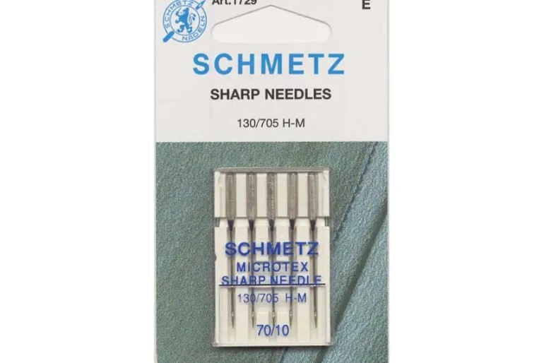 Schmetz Sharp Microtex Machine Needles 70/10 1729 5 Count