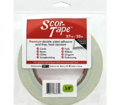 Scor-Pal Scor-Tape Double-Sided Adhesive – 1/8″ x 27 Yards