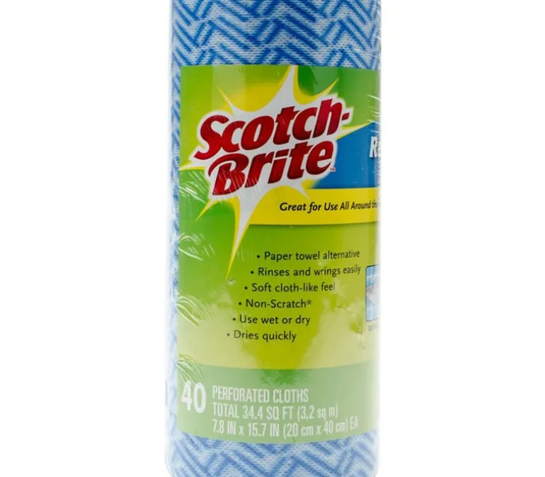 Scotch Brite Reusable Wipes – 40 Sheet/Pack