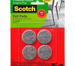 Scotch Heavy Duty Felt Pad – 4 Pads – 1.5-inch