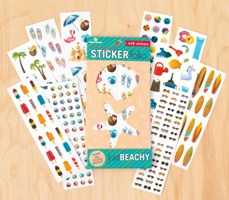 Scratch And Sniff Sticker Folio – Beach
