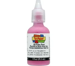 Scribbles 3-D Fabric Paint – 1-ounce – Shiny Wild Raspberry