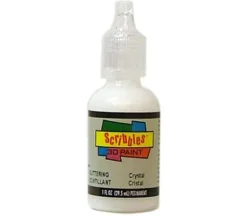 Scribbles 3-D Fabric Paint – 1-ounce – Glitter Crystal