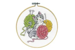 Sea Life Cross Stitch Kit with 6-inch Hoop 7167