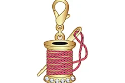 Seam Ripper Quilting Enamel Zipper Pull Charm