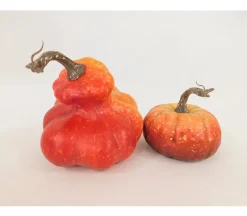 Set of Fall Pumpkins – 6 Piece – Orange
