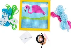 Sew Cute Flamingo Needlepoint Kit for Kids