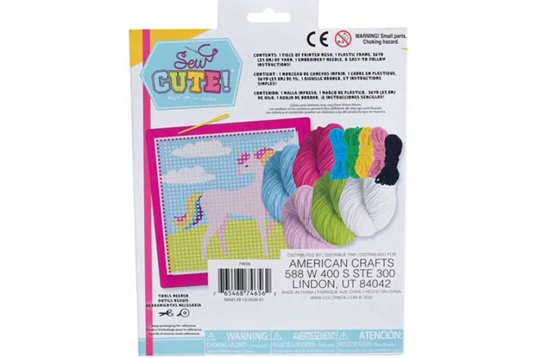 Sew Cute Unicorn Needlepoint Kit for Kids