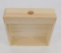 Shadow Box with Glass and Slide Top Opening