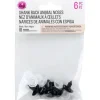 Shank Back Animal Eyes – 20mm – 6pc. – Brown