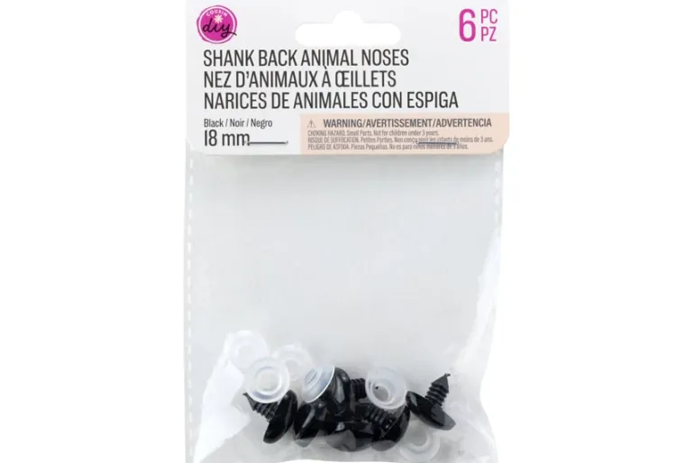 Shank Back Solid Eyes – 10mm – 8pc. – Brown