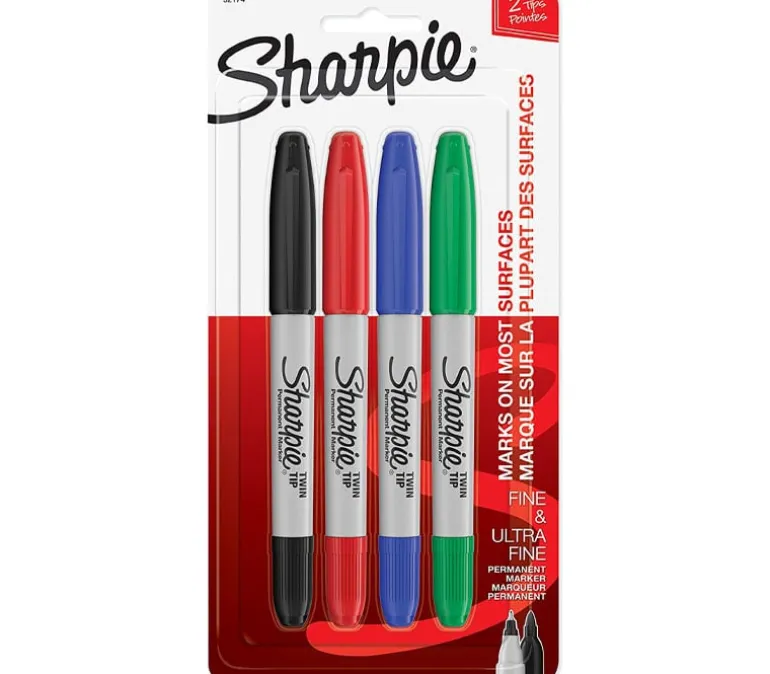 Sharpie Marker Set – Twin Tip – 4 Piece