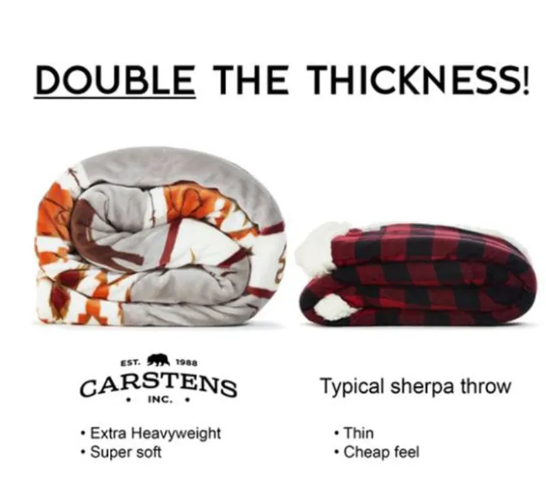 Sherpa Throw Blanket – Hair on Hide