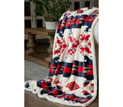 Sherpa Throw Blanket – Hidden Lake
