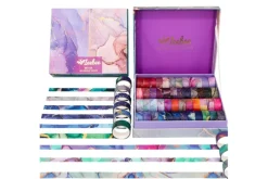 Shimelle Washi Tape – 8pc – Main Character Energy Gold Glitter