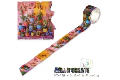 Shimelle Washi Tape – 8pc – Main Character Energy Gold Glitter