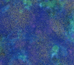 Shimmer Texture in Island Blues with Gold Metallic Highlights