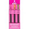 Silvalume Soft Ergonomic Crochet Hook Set of 3: I9/5.5mm, J10/6mm, K10.5/6.5mm. #12694
