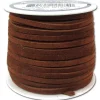 Silver Creek Suede Lace – 1/8-inch x 25-yard – Medium Brown