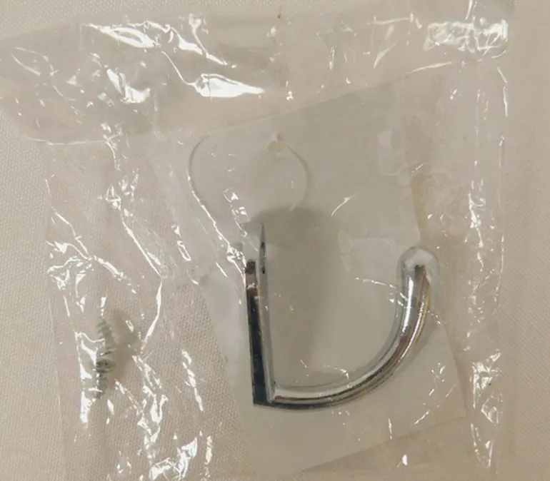 Silver Hook with Two Screws