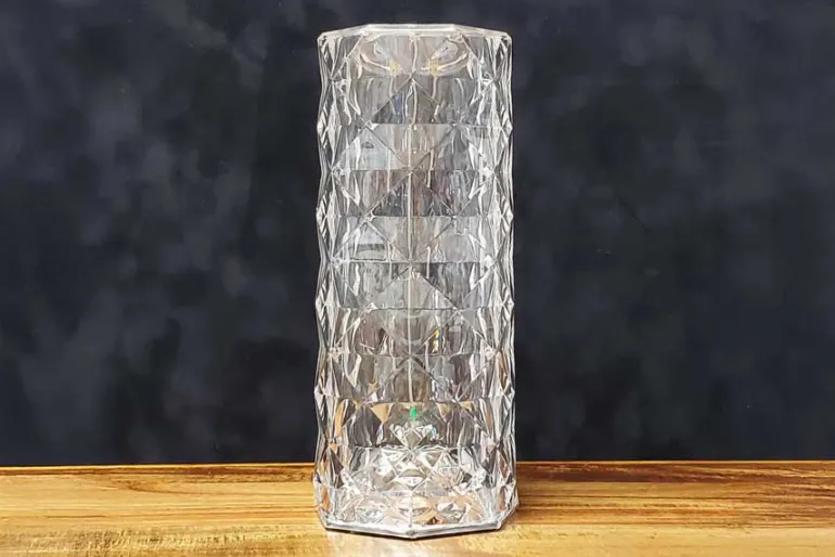 8″ Silver Lamp with Touch Control