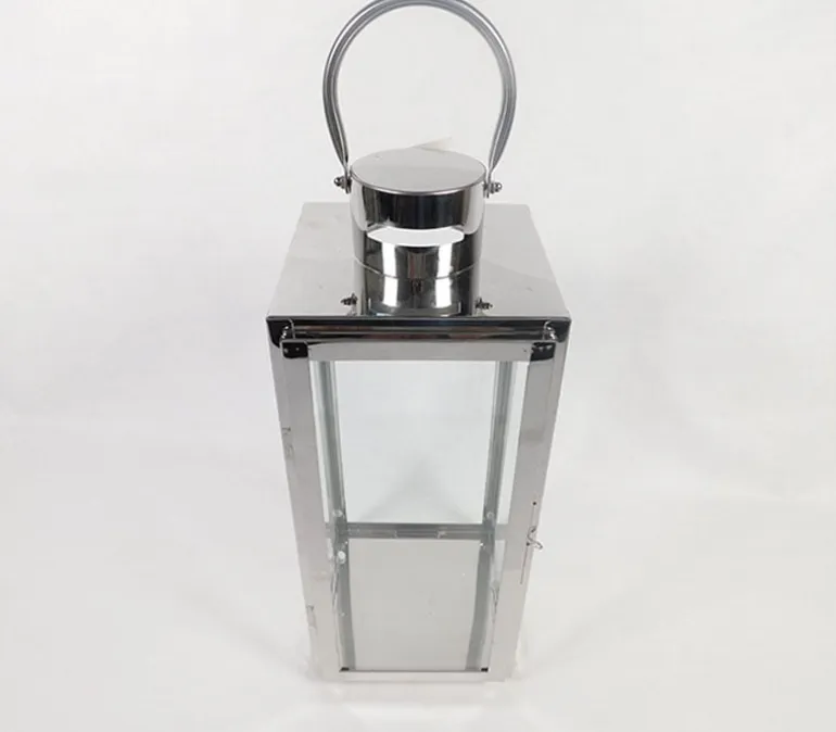 Silver Metal Lantern – Large