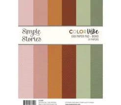 Simple Stories Color Vibe Paper Pad – Boho