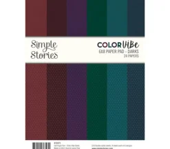 Simple Stories Color Vibe Paper Pad – Darks