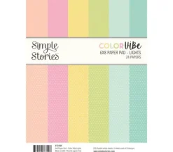 Simple Stories Color Vibe Paper Pad – Lights