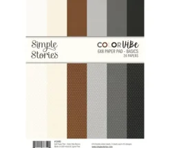 Simple Stories Color Vibe Paper Pad – Basics
