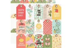Simple Stories Pink Lemonade 12×12 Paper – Fresh Picked