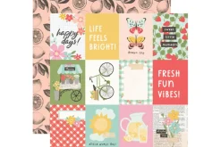 Simple Stories Pink Lemonade 12×12 Paper – Spread Your Wings