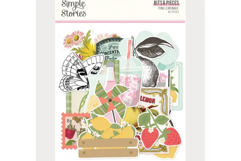 Simple Stories Pink Lemonade 12×12 Paper – Main Squeeze