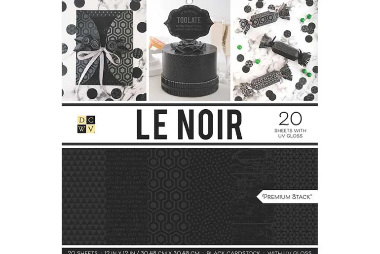 Single-Sided Cardstock Stack 12″X12″ – Le Blanc