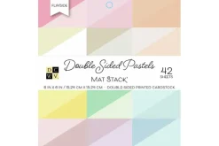 Single-Sided Cardstock Stack 6″X6″ – Brights Textured Solid