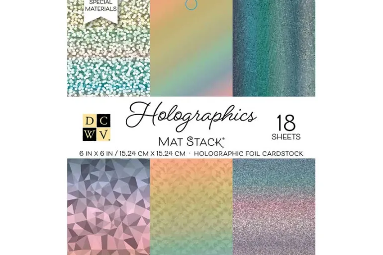Single-Sided Cardstock Stack 6″X6″ – Brights Textured Solid