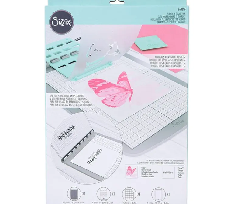Sizzix Stencil and Stamp and Spin Tool
