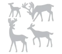 Sizzix Thinlits Die Set 4 Piece – Darling Deer by Tim Holtz