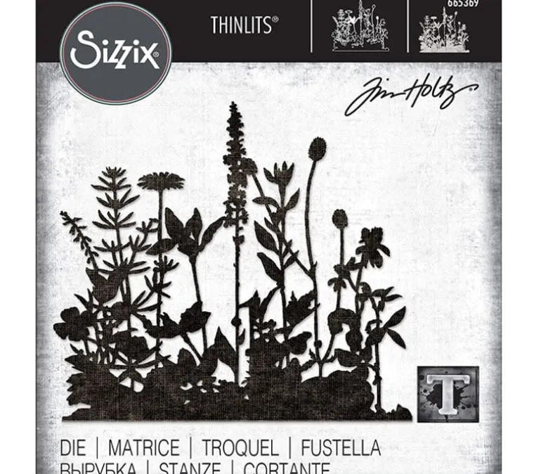 Sizzix Thinlits Dies – Flower Field Tim Holtz