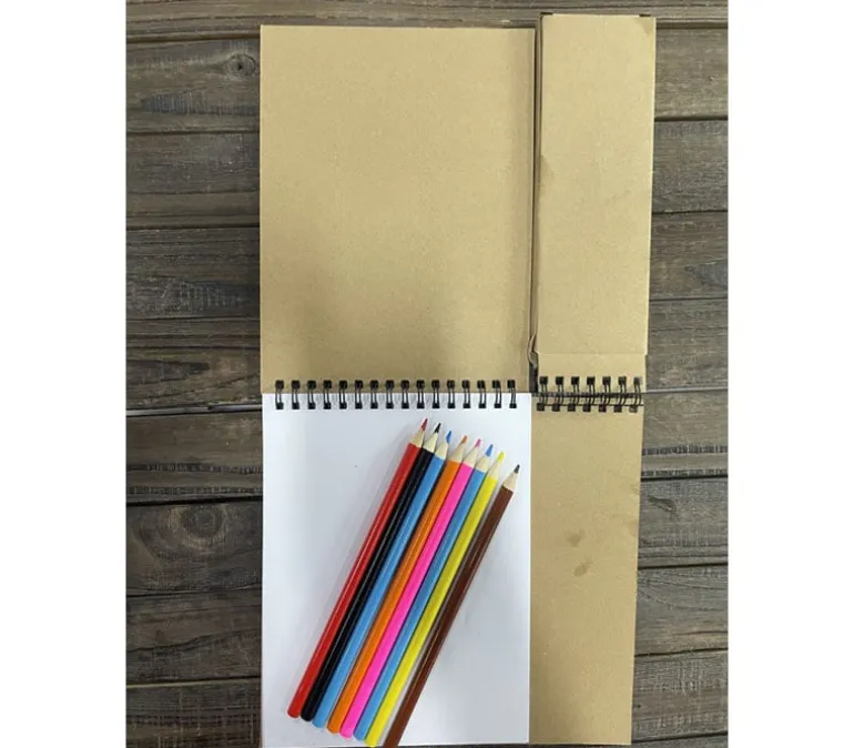 Sketch Journal with Colored Pencil Set