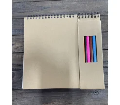 Sketch Journal with Colored Pencil Set