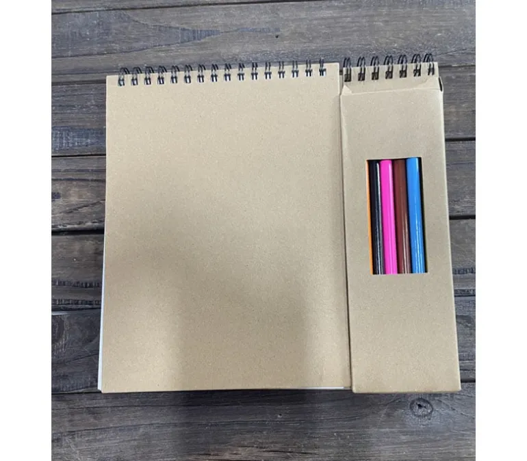 Sketch Journal with Colored Pencil Set