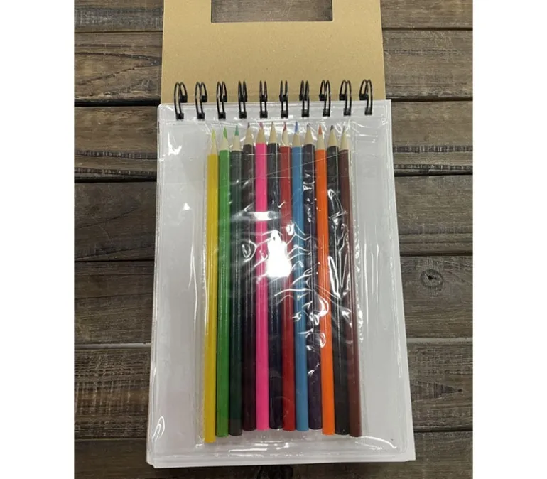 Sketch Journal with Colored Pencil Set